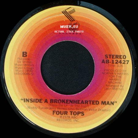 Four Tops - H.E.L.P. / Inside A Brokenhearted Man side B