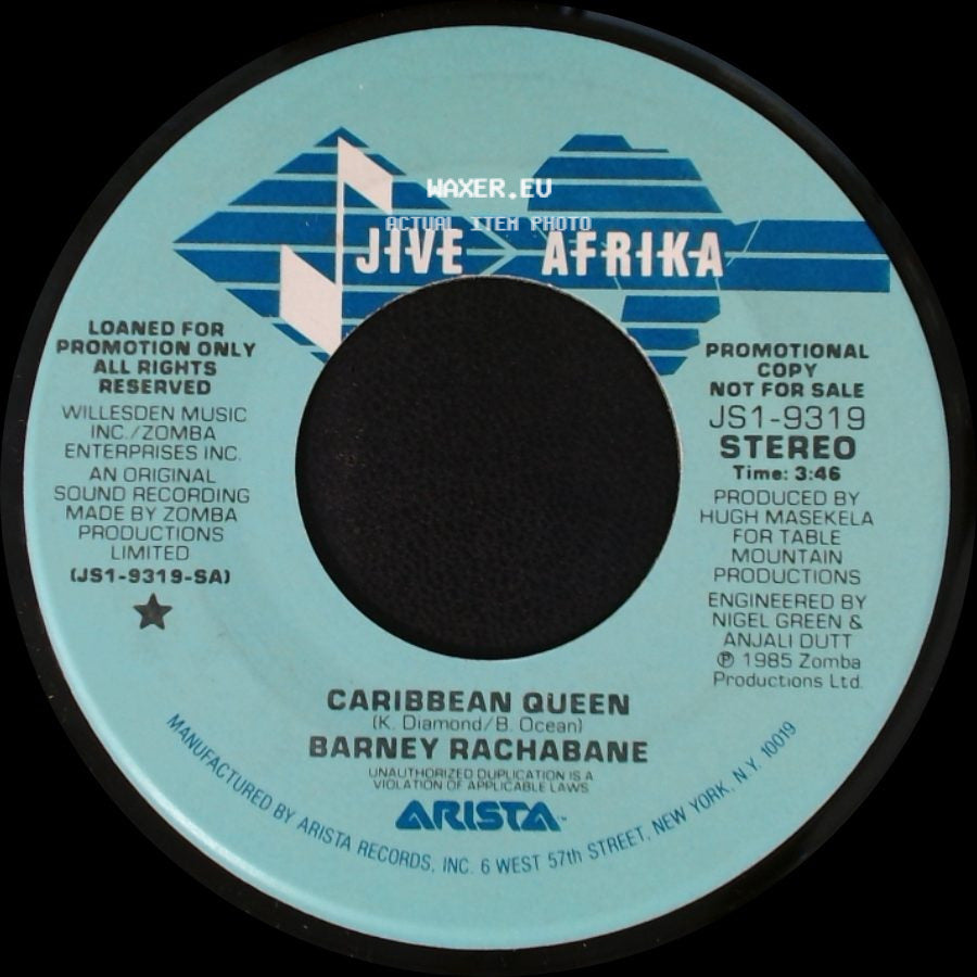 Barney Rachabane - Caribbean Queen / Caribbean Queen side A
