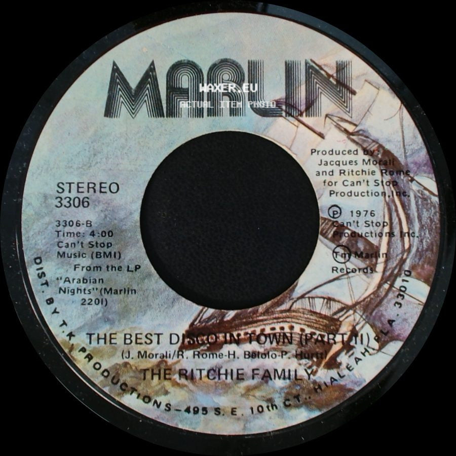 The Ritchie Family - The Best Disco In Town / The Best Disco In Town (Part Ii) side B