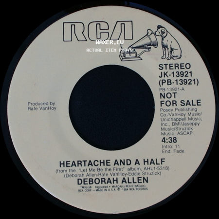 Deborah Allen - Heartache And A Half / Heartache And A Half side B