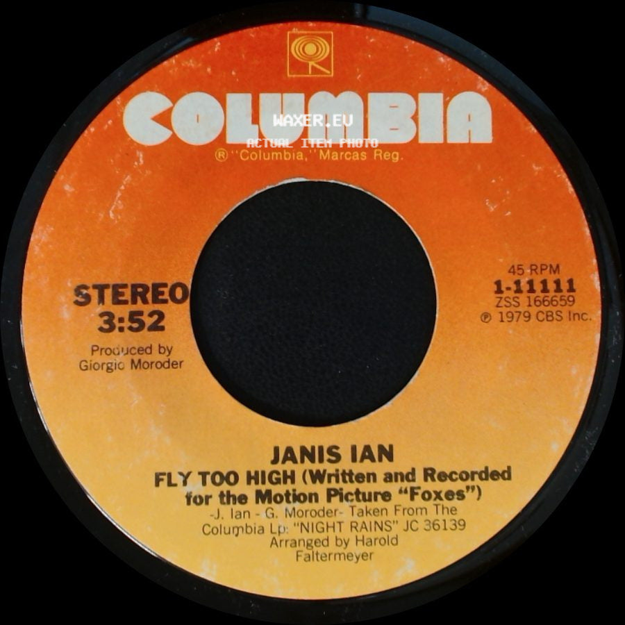 Janis Ian - Night Rains / Fly Too High (Written And Recorded For The Motion Picture "Foxes") side B