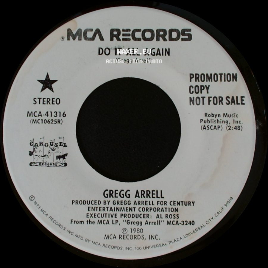 Gregg Arrell - Do It All Again / Do It All Again side A