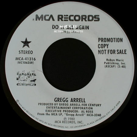 Gregg Arrell - Do It All Again / Do It All Again side B