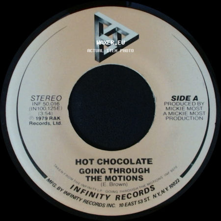 Hot Chocolate - Going Through The Motions / Don't Turn It Off side A