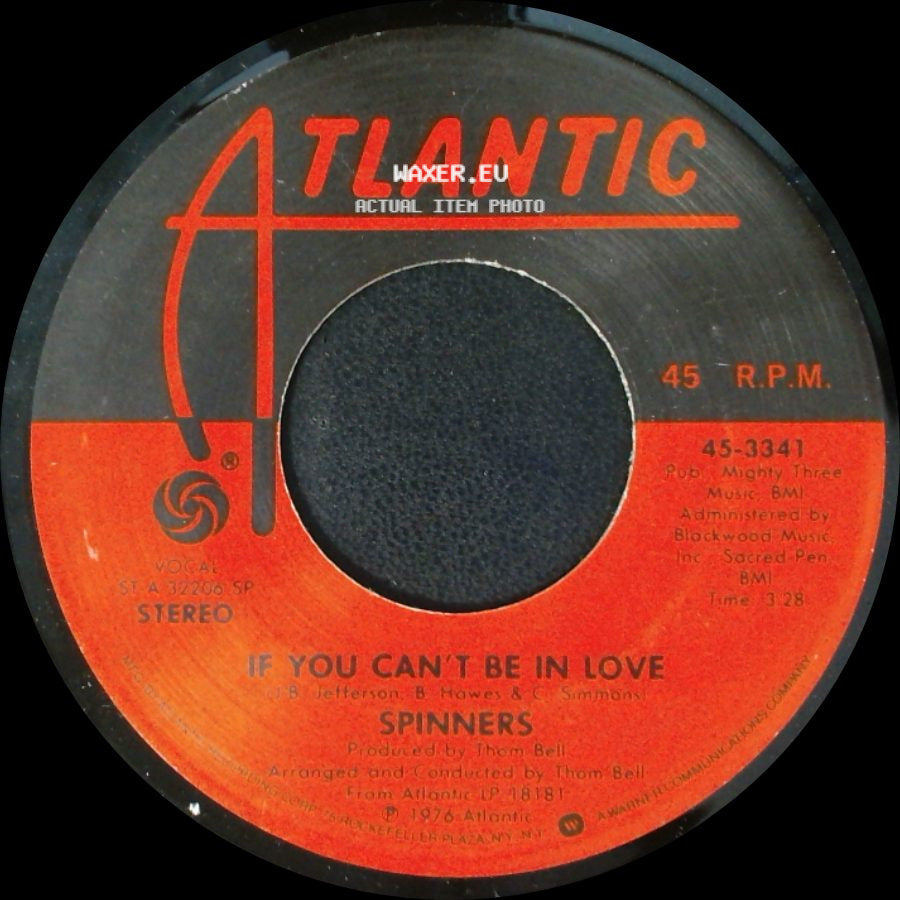 Spinners - Wake Up Susan / If You Can't Be In Love side B