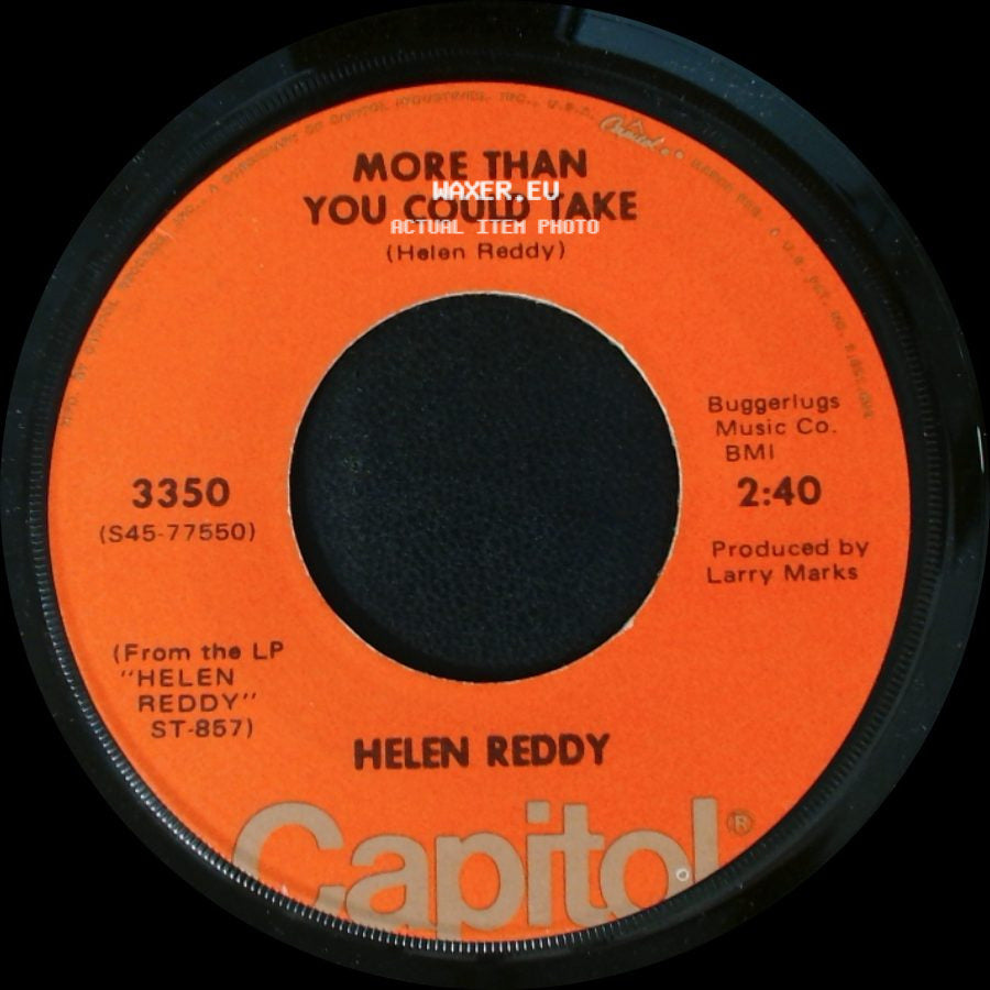 Helen Reddy - I Am Woman / More Than You Could Take side B