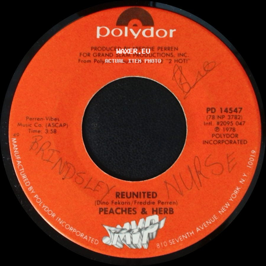 Peaches & Herb - Reunited / Easy As Pie side A