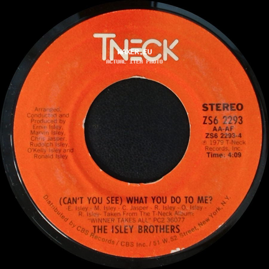 The Isley Brothers - (Can't You See) What You Do To Me? / Who Said? side A
