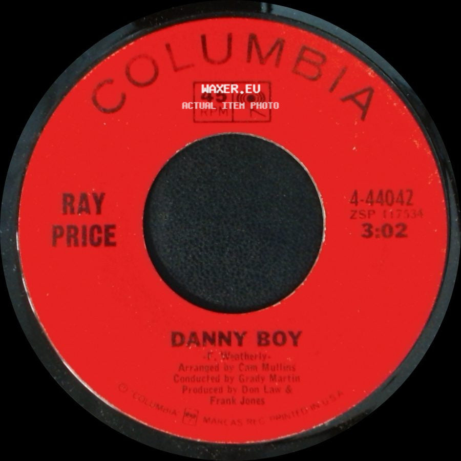 Ray Price - I Let My Mind Wander / Danny Boy side B