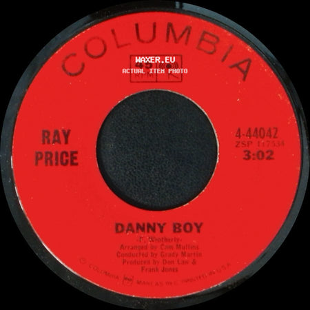 Ray Price - I Let My Mind Wander / Danny Boy side B