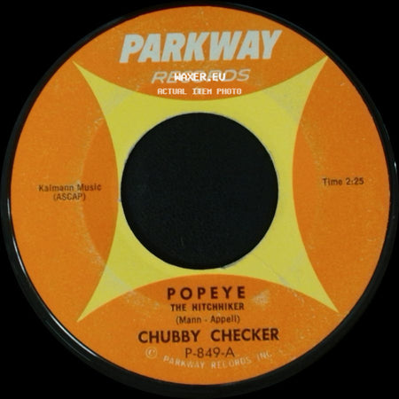Chubby Checker - Limbo Rock / Popeye The Hitchhiker side B