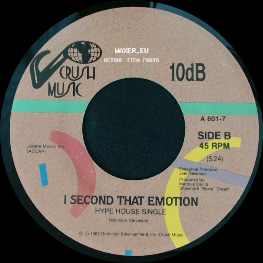 Unknown Artist - I Second That Emotion / I Second That Emotion side B