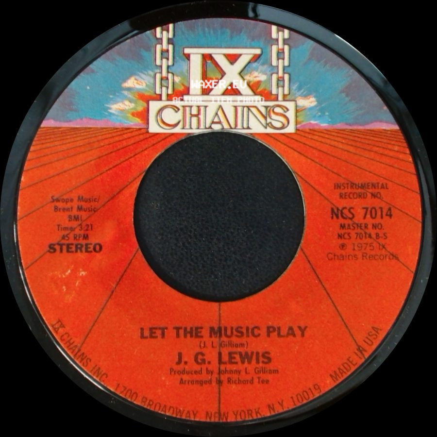 J. G. Lewis - Let The Music Play / Let The Music Play side B