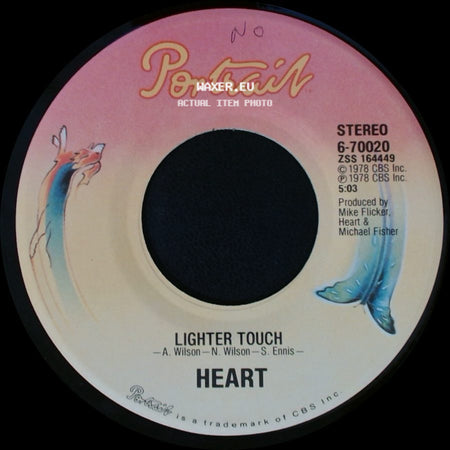 Heart - Straight On / Lighter Touch side B