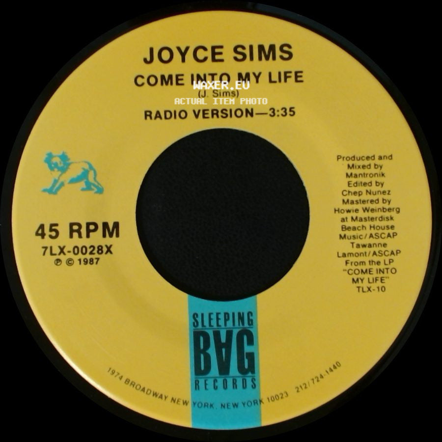 Joyce Sims - Come Into My Life / Come Into My Life side A