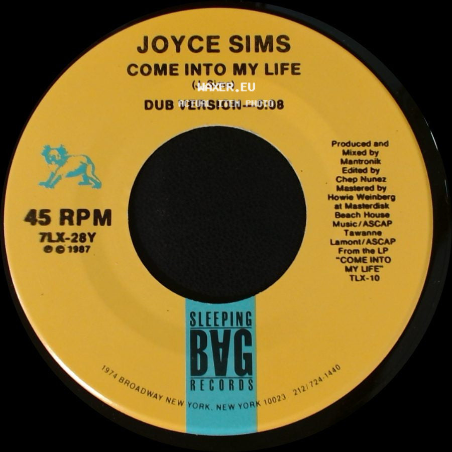 Joyce Sims - Come Into My Life / Come Into My Life side B