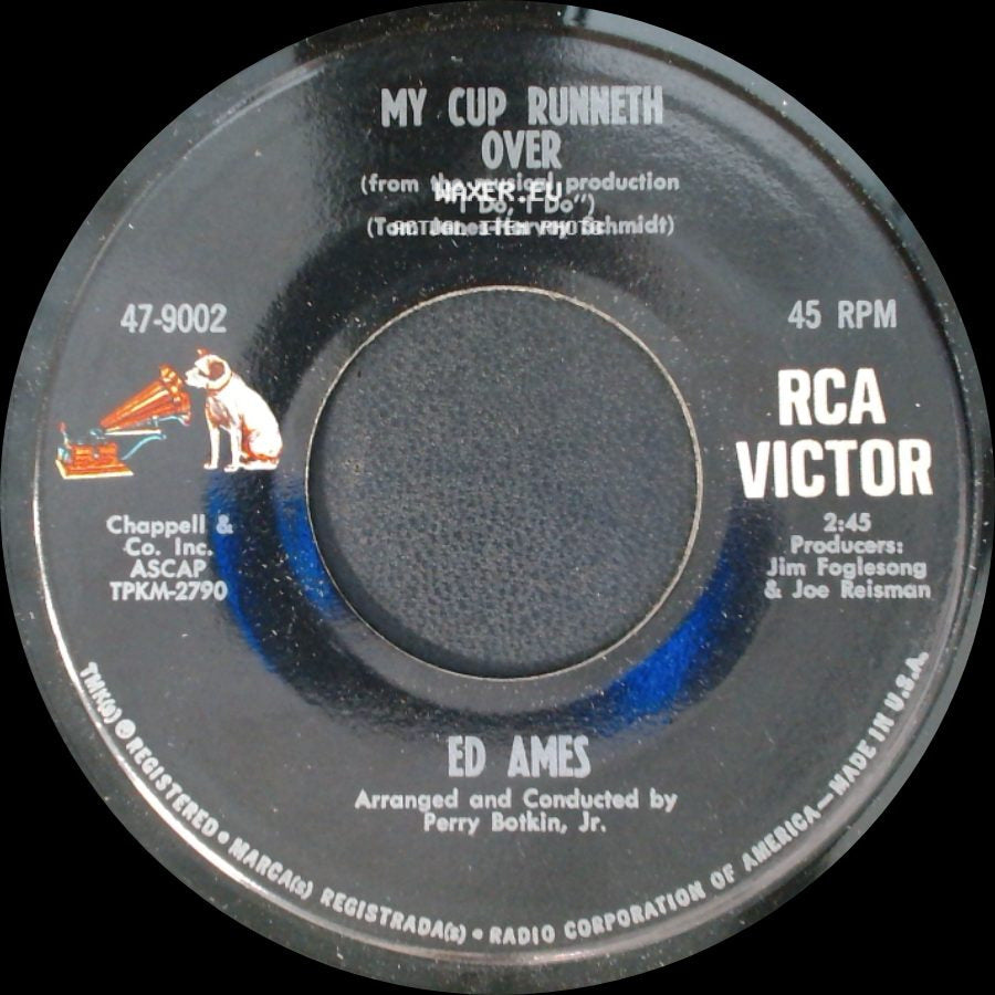Ed Ames - It Seems A Long Long Time / My Cup Runneth Over side B