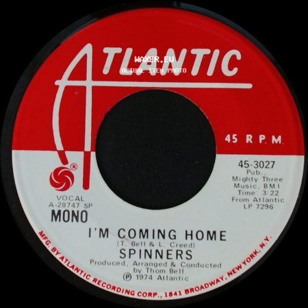 Spinners - I'm Coming Home / I'm Coming Home side A