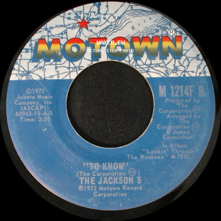 The Jackson 5 - Corner Of The Sky / To Know side B