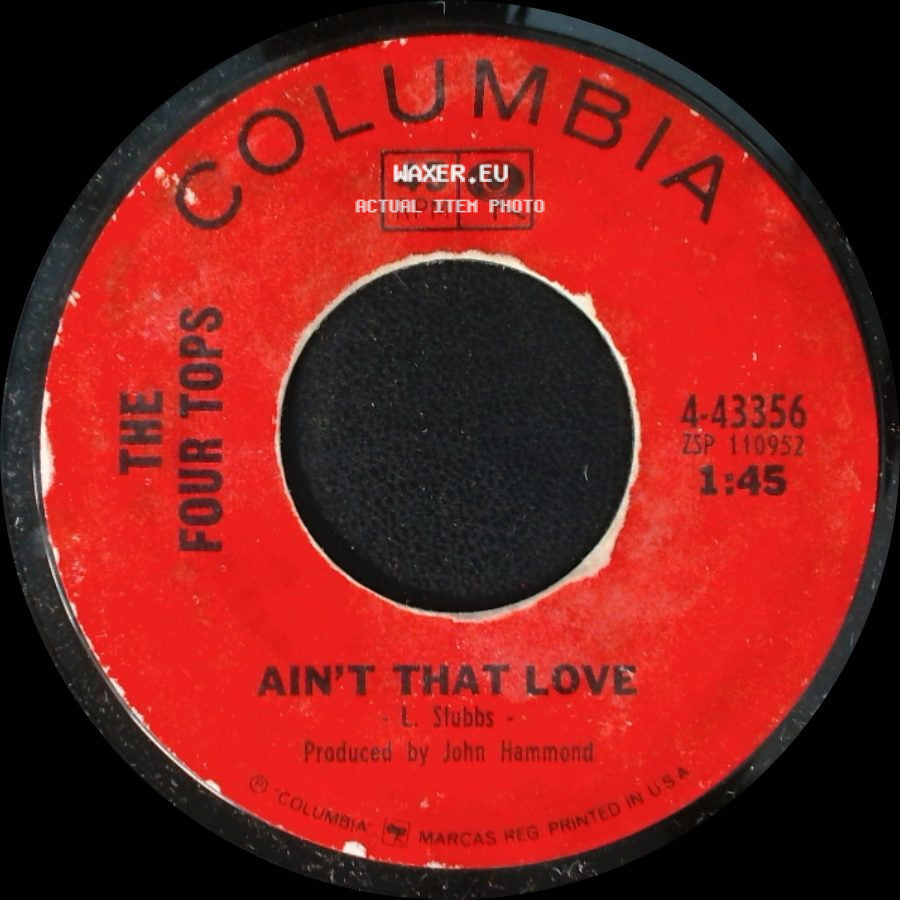 The Four Tops - Lonely Summer / Ain't That Love side B