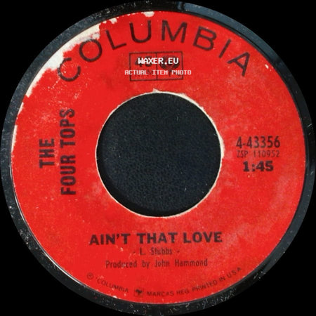 The Four Tops - Lonely Summer / Ain't That Love side B