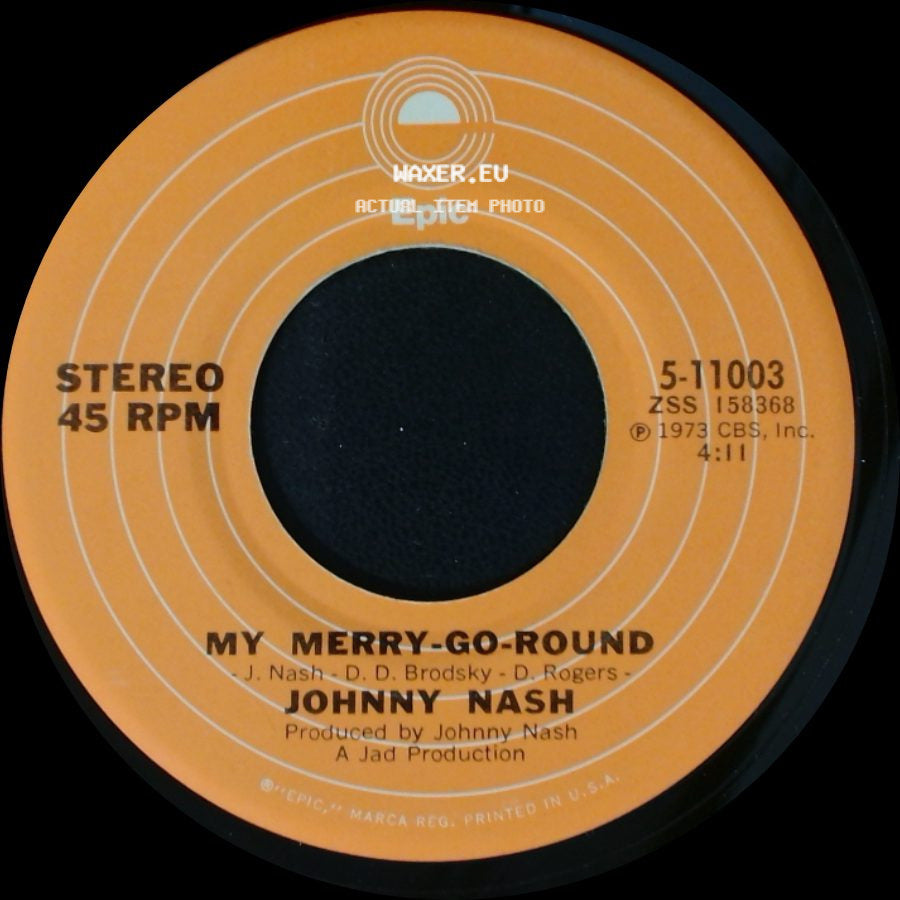 Johnny Nash - (Oh Jesus) We're Trying To Get Back To You / My Merry-Go-Round side B