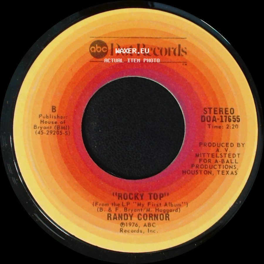 Randy Cornor - I Guess You Never Loved Me Anyway / Rocky Top side B