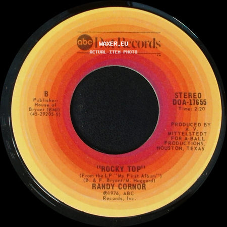 Randy Cornor - I Guess You Never Loved Me Anyway / Rocky Top side B