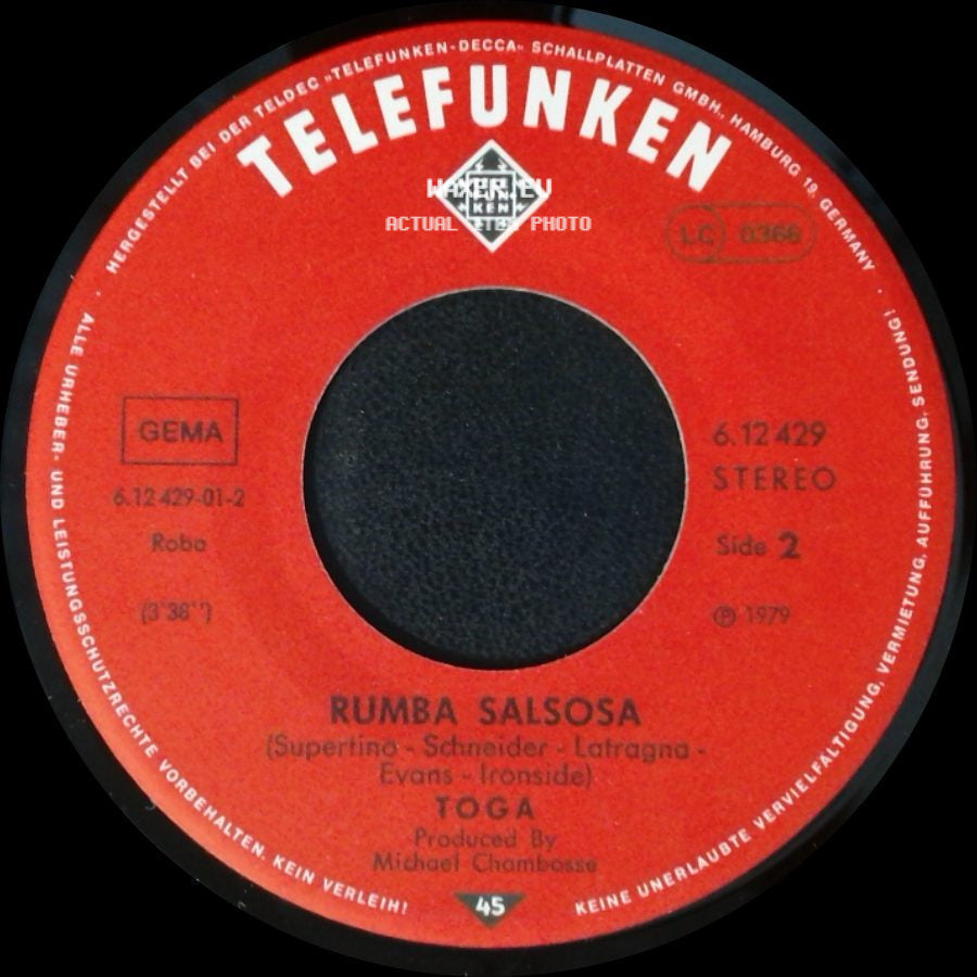 Toga - Africa / Rumba Salsosa side B