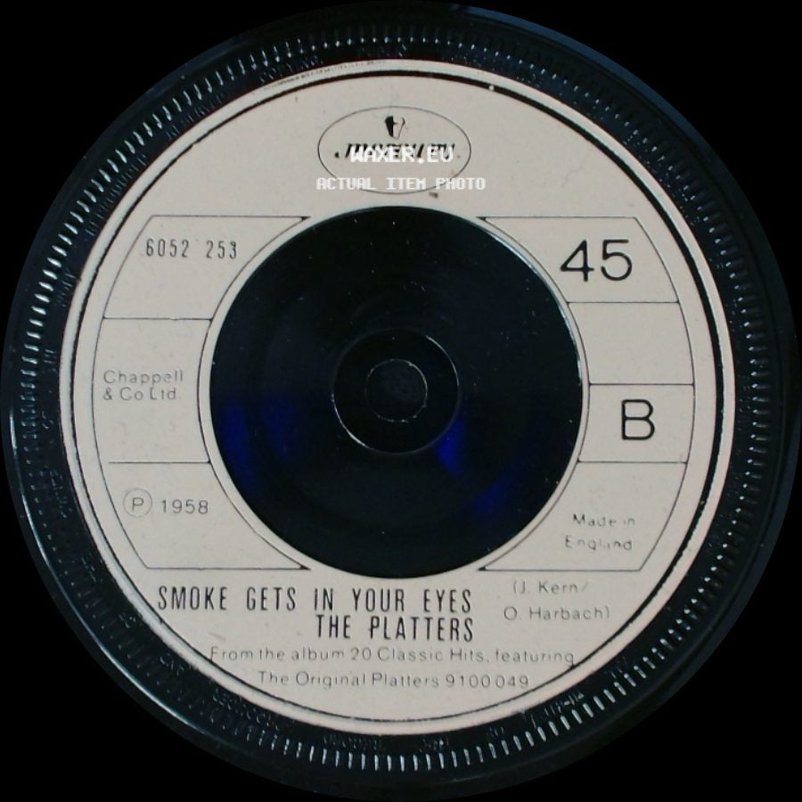The Platters - Only You (And You Alone) / Smoke Gets In Your Eyes side B