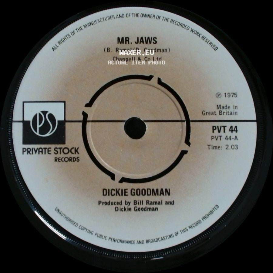 Dickie Goodman - Mr. Jaws / Irv's Theme side A