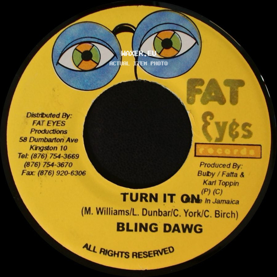Bling Dawg - Fire Wire / Turn It On side B
