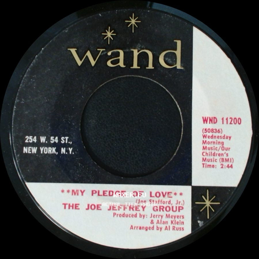 The Joe Jeffrey Group - Margie / My Pledge Of Love side B