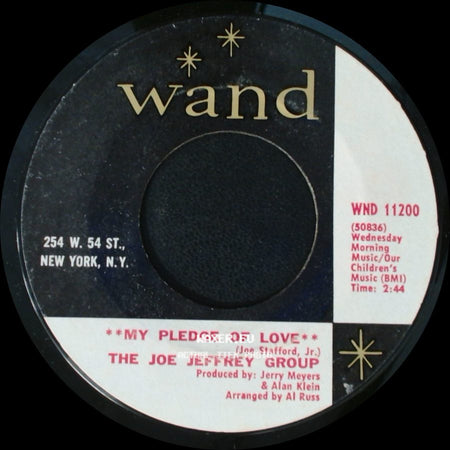The Joe Jeffrey Group - Margie / My Pledge Of Love side B