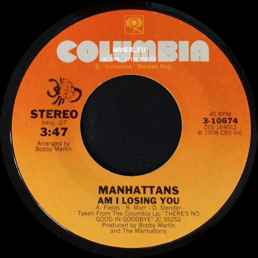 Manhattans - Movin' / Am I Losing You side B