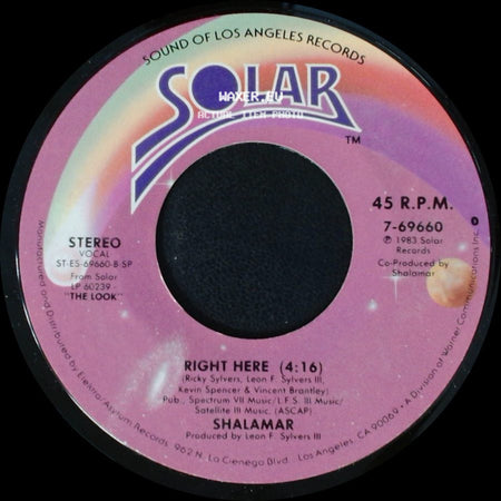 Shalamar - Right Here / My Girl Loves Me side A
