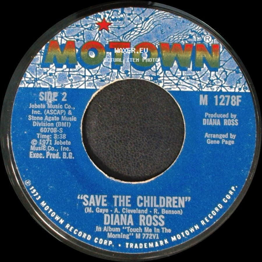 Diana Ross - Last Time I Saw Him / Save The Children side B