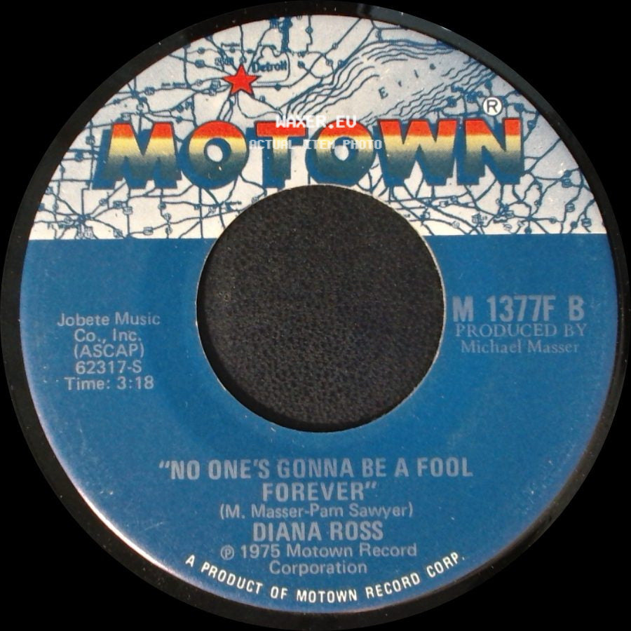 Diana Ross - Theme From Mahogany (Do You Know Where You're Going To) / No One's Gonna Be A Fool Forever side B