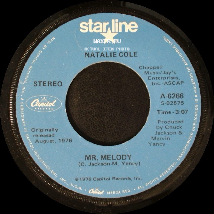 Natalie Cole - Mr. Melody / Someone That I Used To Love side A