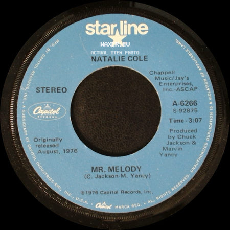 Natalie Cole - Mr. Melody / Someone That I Used To Love side A