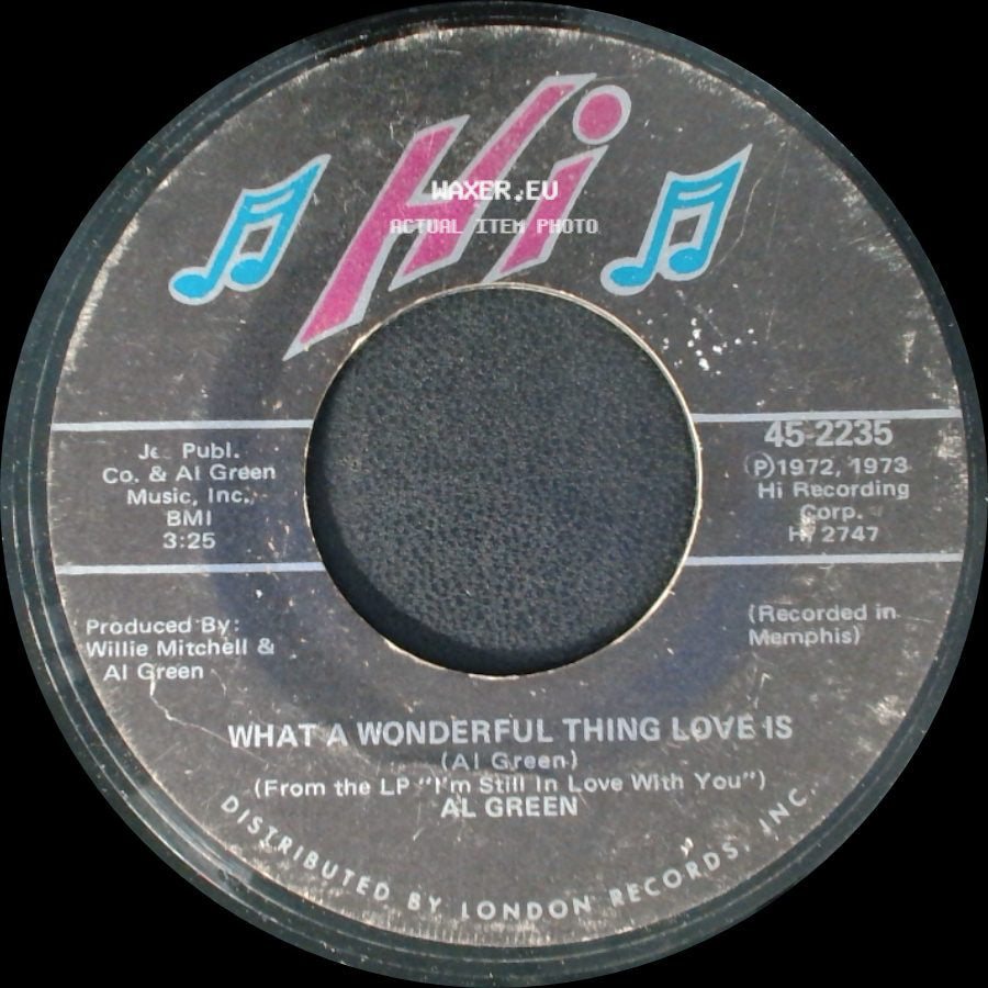 Al Green - Call Me (Come Back Home) / What A Wonderful Thing Love Is side B