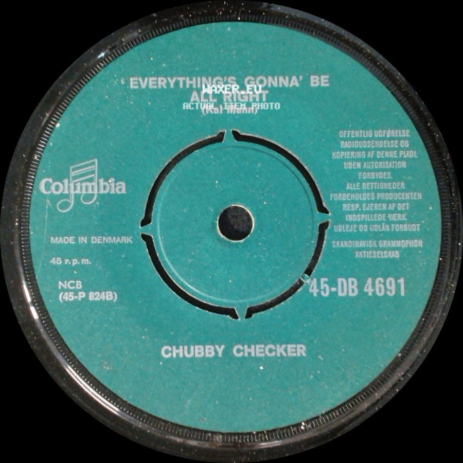Chubby Checker - Let's Twist Again / Everything's Gonna' Be All Right side B