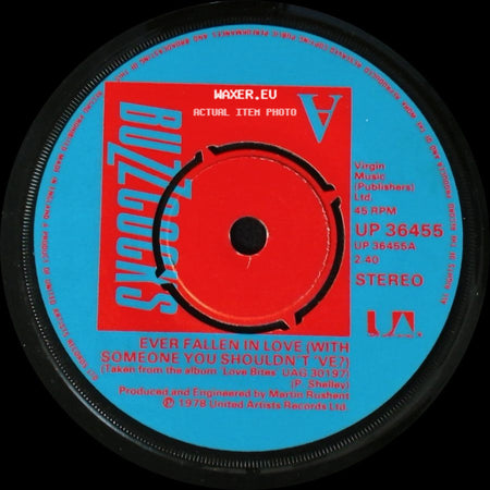 Buzzcocks - Ever Fallen In Love (With Someone You Shouldn't've?) / Just Lust side A