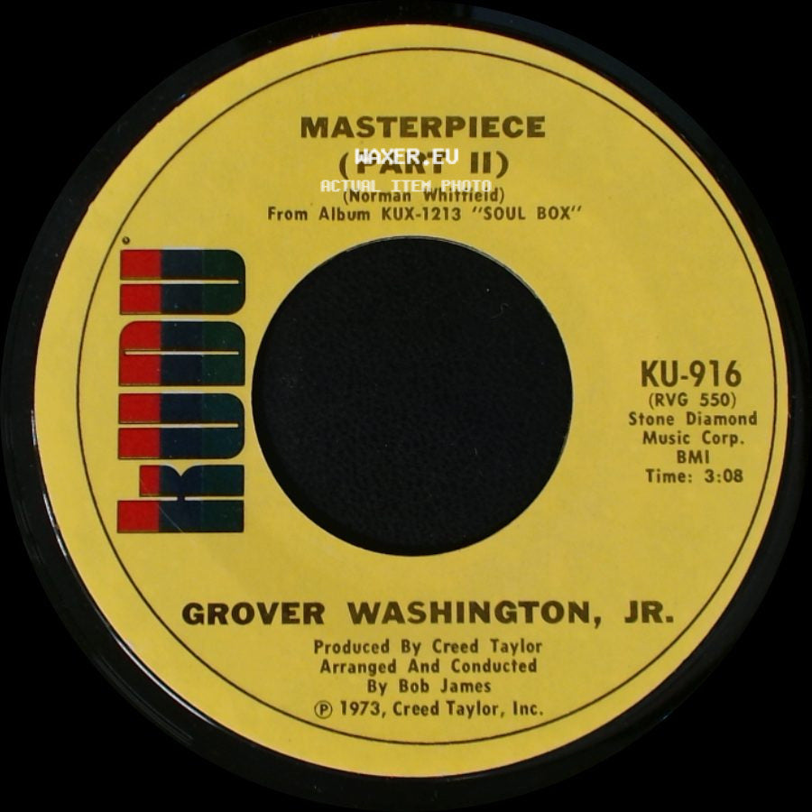 Grover Washington, Jr. - Masterpiece (Part Ii) / Masterpiece (Part 1) side A