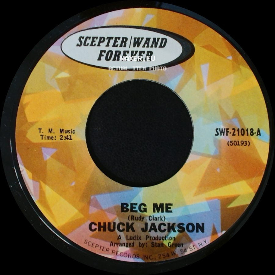 Chuck Jackson - Beg Me / This Broken Heart That You Gave Me side A
