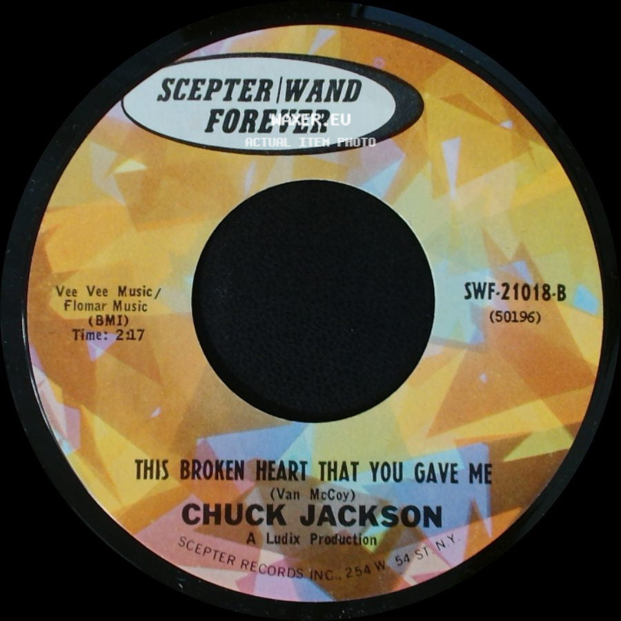 Chuck Jackson - Beg Me / This Broken Heart That You Gave Me side B