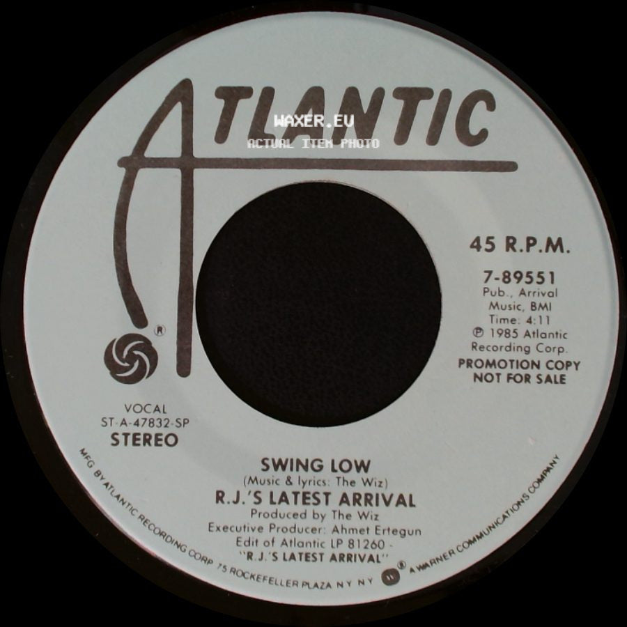 R.J.'s Latest Arrival - Swing Low / Swing Low side A