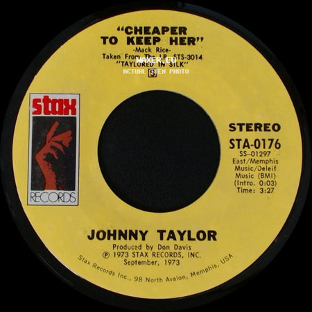 Johnny Taylor - Cheaper To Keep Her / I Can Read Between The Lines side A