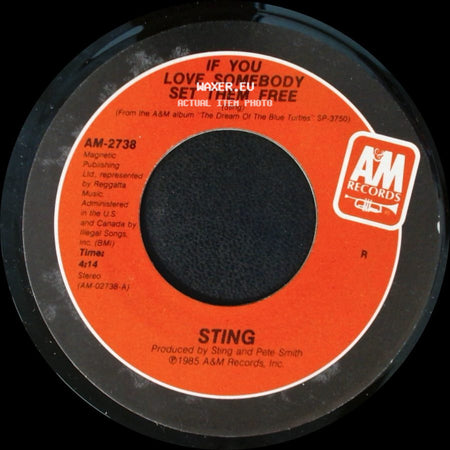 Sting - Another Day / If You Love Somebody Set Them Free side B
