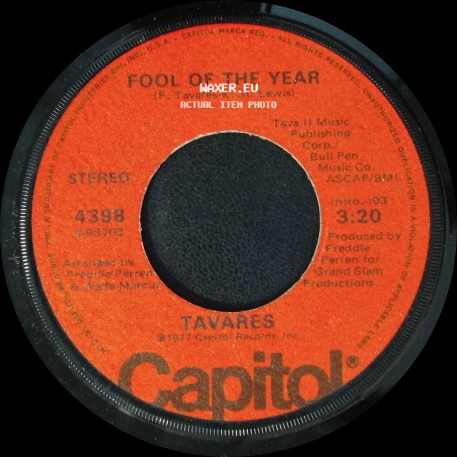 Tavares - Fool Of The Year / Whodunit side A